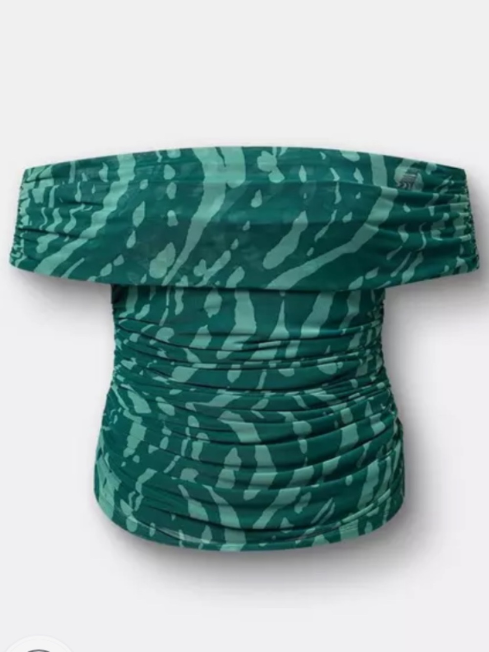 NWT TORRID Shirred Mesh Off-Shoulder Top size 2